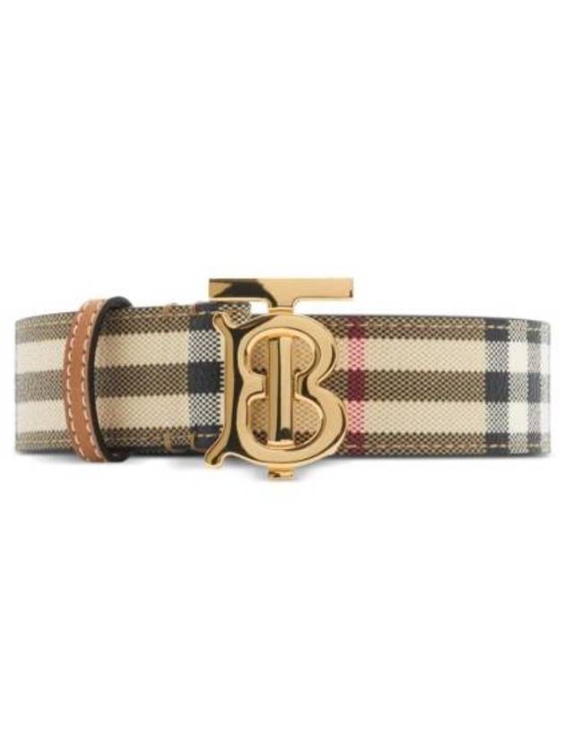 Regular Leather Belt Beige - BURBERRY - BALAAN 1