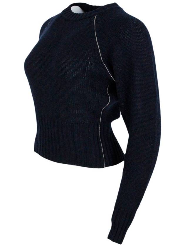 Sweater MAD264F052N9005144 BLUE - FABIANA FILIPPI - BALAAN 3