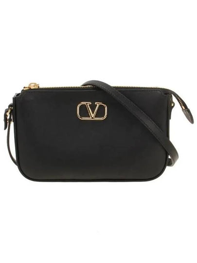 V Logo Signature Mini Shoulder Bag Black - VALENTINO - BALAAN 2