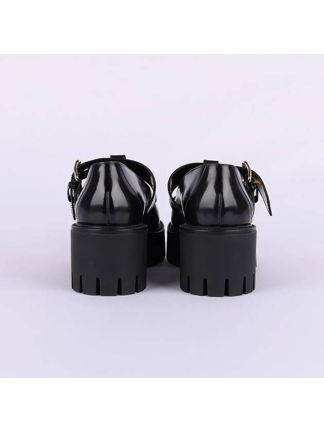 Horsebit Mary Jane High Loafers Black - GUCCI - BALAAN 6