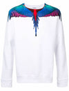 Men's Double Wing Sweatshirt White - MARCELO BURLON - BALAAN 3