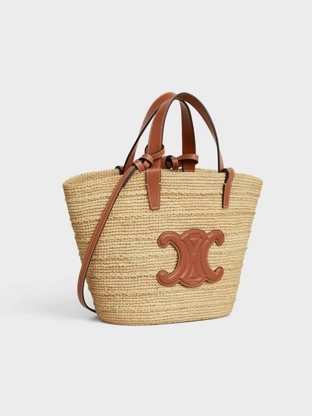 Teen Supple Classic Panier Raffia Tote Bag Tan - CELINE - BALAAN 4