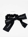 Lettering logo ribbon hair scrunchie scrunchie giblet band hair band black AA9064 B10844 NN771 - CHANEL - BALAAN 6