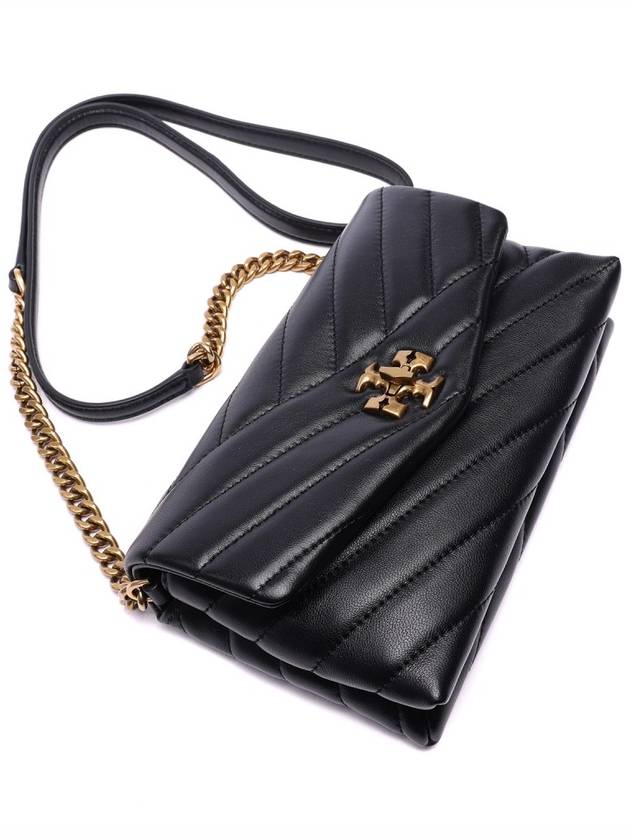 Kira Chevron Chain Long Wallet Black - TORY BURCH - BALAAN 6