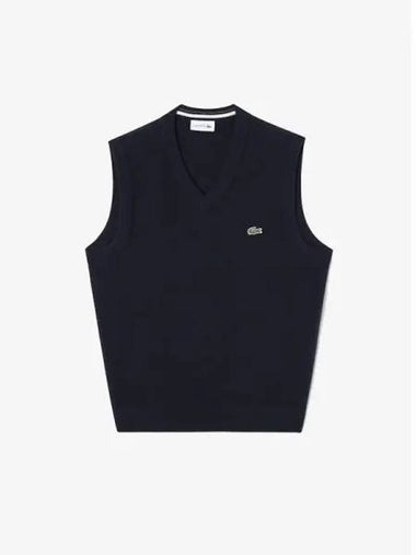 Men s V neck vest AH376E 54N 166 Domestic product GQ2N24081388047 - LACOSTE - BALAAN 1