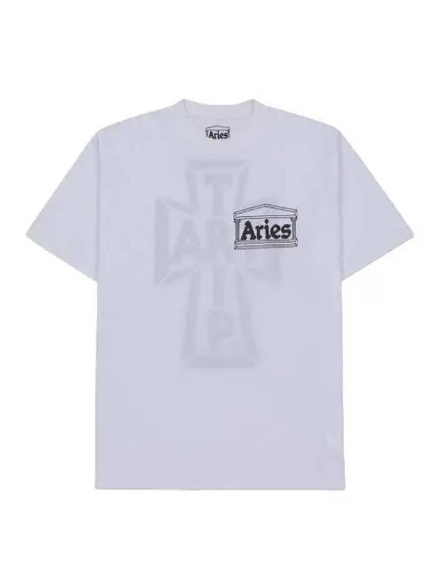 Aries Art Trip Reverse Short Sleeve T Shirt White - ARIES - BALAAN 1