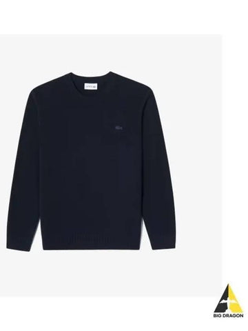 Men s Basic Crew Neck Pullover Navy - LACOSTE - BALAAN 1