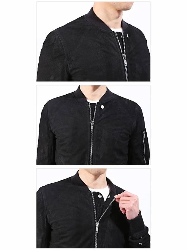 Men's Raglan Zipper Bomber Jacket Black - RICK OWENS - BALAAN 5