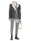 Shearling Perfecto Moto Leather Jacket - THOM BROWNE - BALAAN.