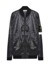 Men's Waffen Piatina Transparent Bomber Jacket Dark Grey - STONE ISLAND - BALAAN 2