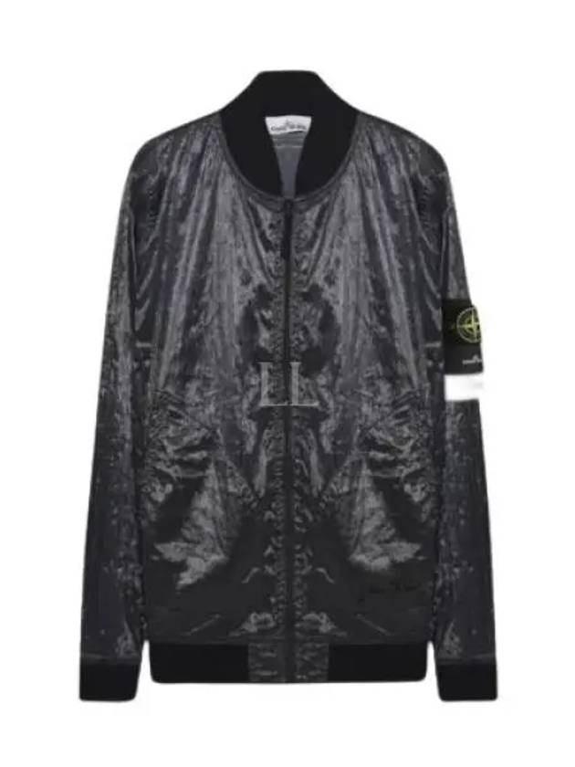 Men's Waffen Piatina Transparent Bomber Jacket Dark Grey - STONE ISLAND - BALAAN 2