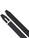 Sliver Soft Grain Leather T Icon Belt Dark Navy Black - TOM FORD - BALAAN 5