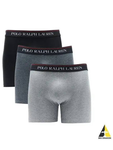 Stretch Cotton Boxer Briefs 3 Pack Multi - POLO RALPH LAUREN - BALAAN 1