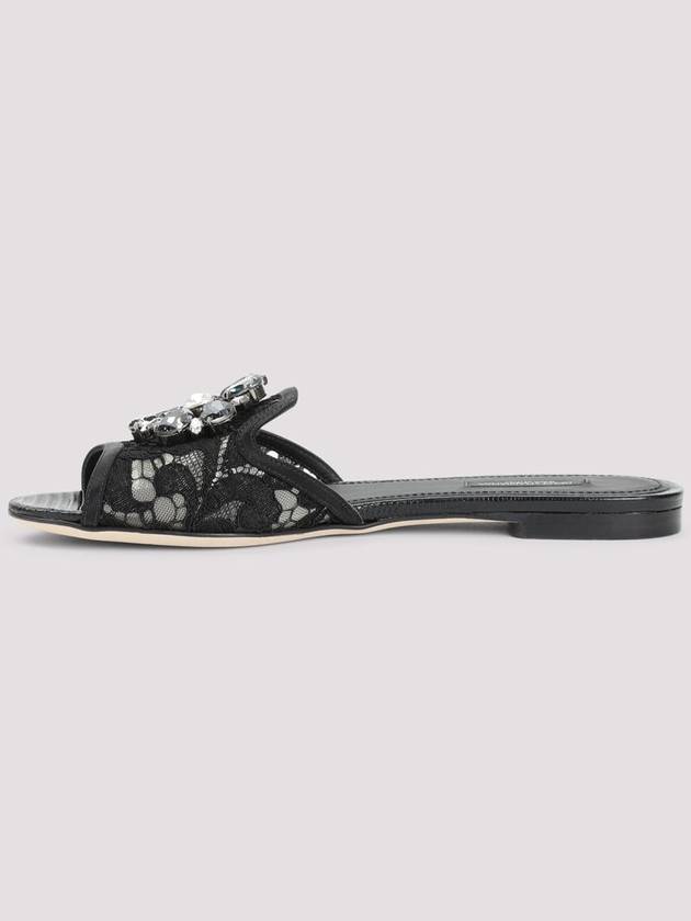 Women's Marsala Crystal Slippers Black - DOLCE&GABBANA - BALAAN 3