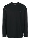 Women's Fairview Face Crew Neck Sweatshirt Black - ACNE STUDIOS - BALAAN 1