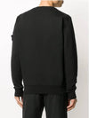 Garment Dyed Cotton Crewneck Black - STONE ISLAND - BALAAN 4