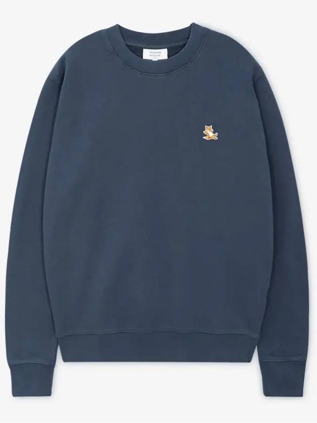 Men s Chillex Fox Eclipse Blue Sweatshirt LM00303KM0001 ECB - MAISON KITSUNE - BALAAN 2