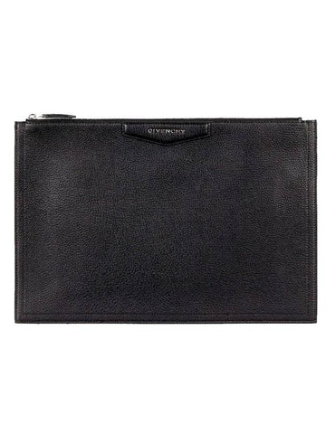 Anticona Large Clutch Bag Black - GIVENCHY - BALAAN.