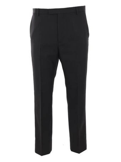 Wool Blend Straight Pants Black - GUCCI - BALAAN 2