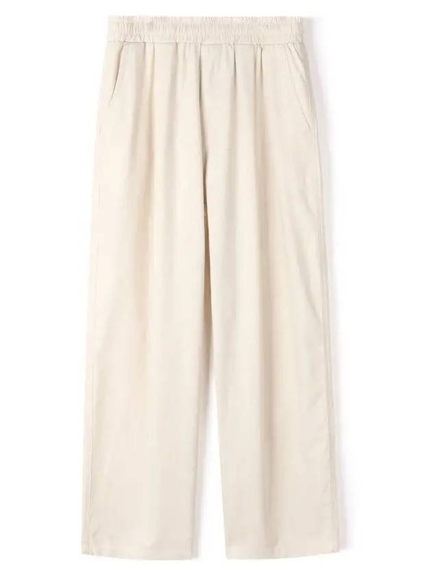 One tuck linen wide pants natural - INDUST - BALAAN 9