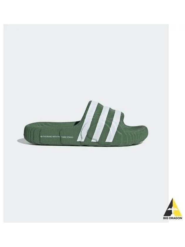 Adilette 22 Slippers Green - ADIDAS - BALAAN 2