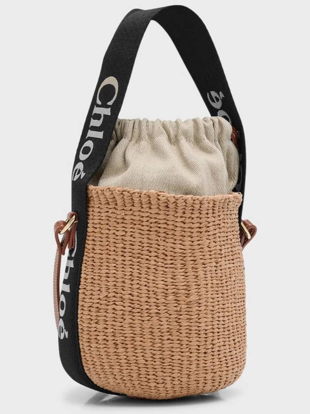 Small Woody Logo Bucket Bag Beige - CHLOE - BALAAN 4