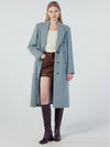 Breasted Handmade Long Double Coat Light Blue - REAL ME ANOTHER ME - BALAAN 6