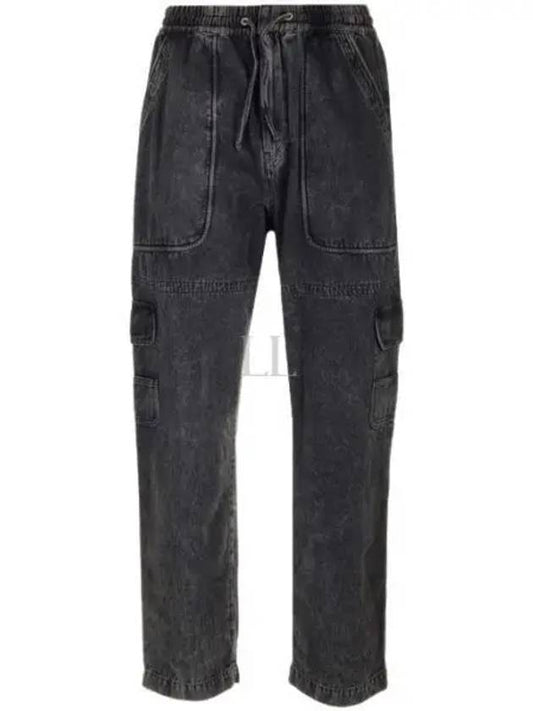 Vanni Cargo Denim Jeans Black - ISABEL MARANT - BALAAN 2