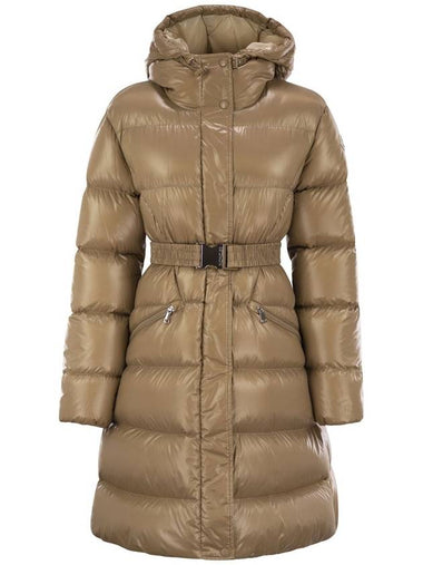 BELLEVUE - Long down jacket with hood - MONCLER - BALAAN 1