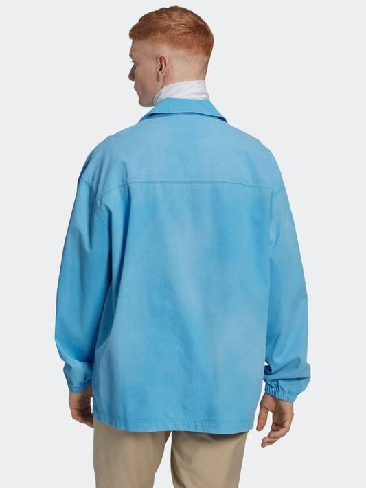 Oversized Shirt Jacket HK7512 Blue MENS - ADIDAS - BALAAN 2