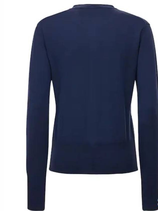 BEA Knit Wool Logo Cardigan Blue - VIVIENNE WESTWOOD - BALAAN 6