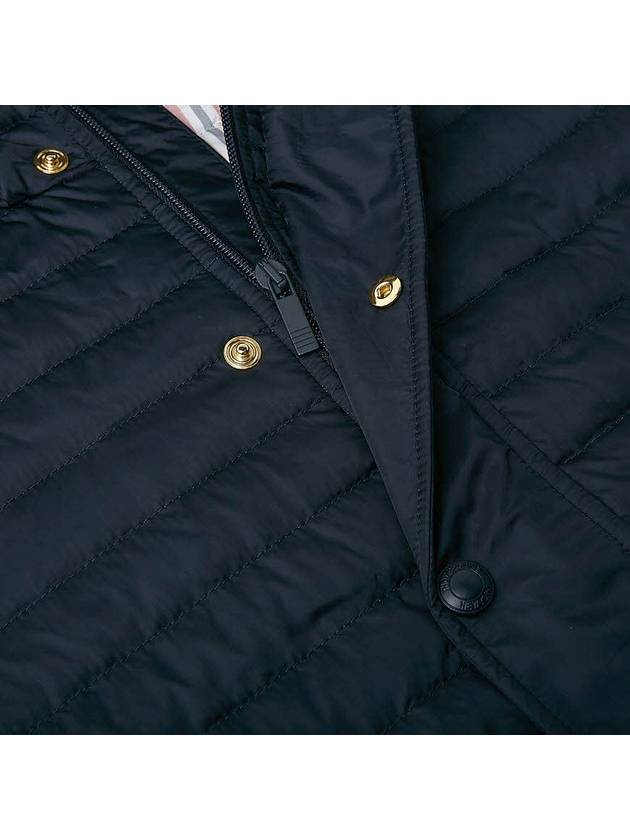 Men's 4 Bar Hooded Padding Navy - THOM BROWNE - BALAAN 7