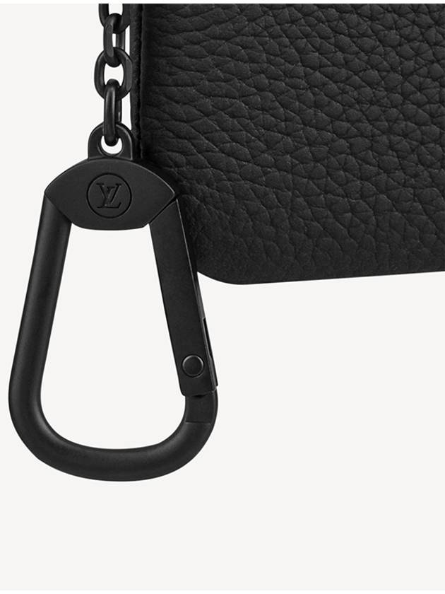 LV Aerogram Key Pouch Black - LOUIS VUITTON - BALAAN 6