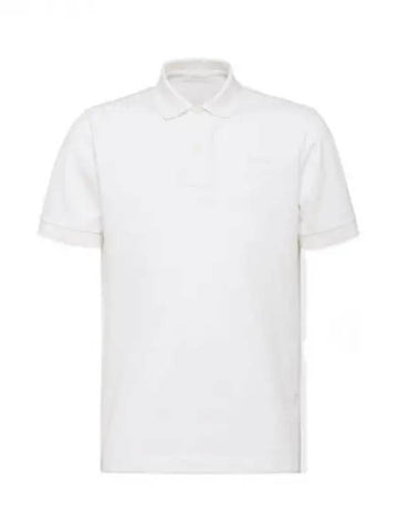 Chest triangle logo polo shirt 271829 - PRADA - BALAAN 1