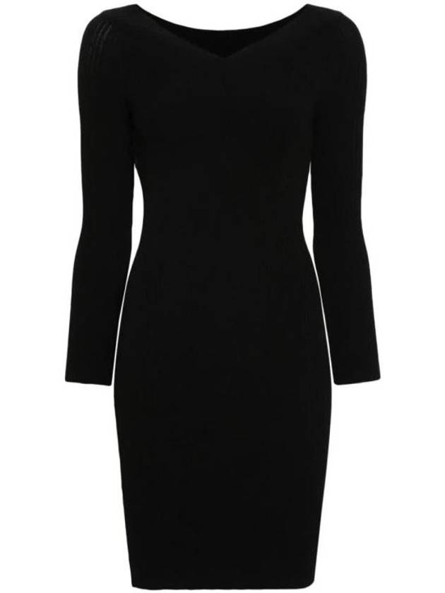 midi dress A0486 1602 0555 NERO BLACK - ALBERTA FERRETTI - BALAAN 1