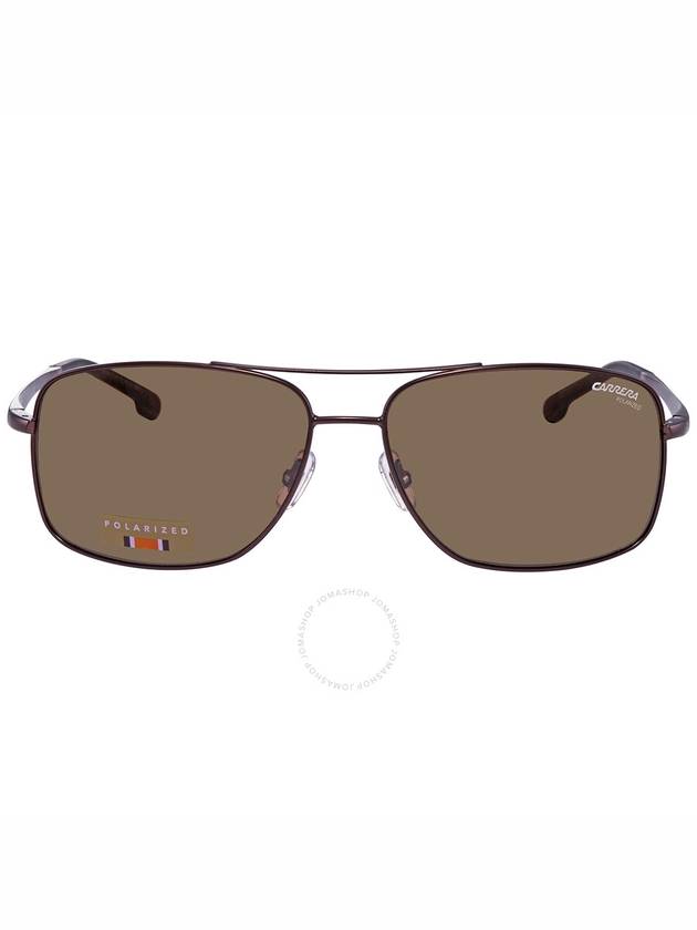 Carrera Polarized Bronze Rectangular Men's Sunglasses CARRERA 8040/S 009Q/SP 60 - CARRERA - BALAAN 1