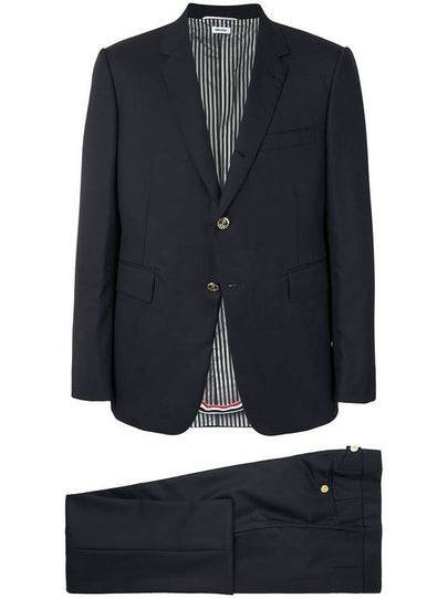 Men's Signature Classic Wool Suit Navy - THOM BROWNE - BALAAN 2