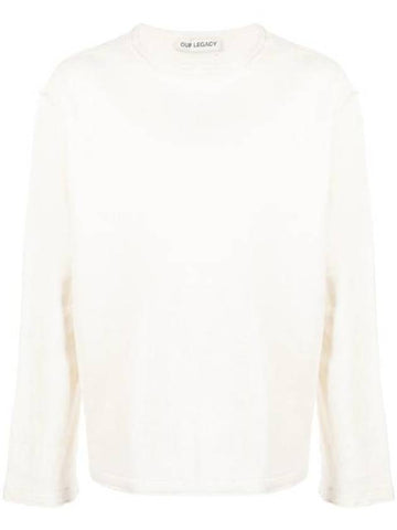 Crew Neck Long Sleeve Knit Top White - OUR LEGACY - BALAAN 1