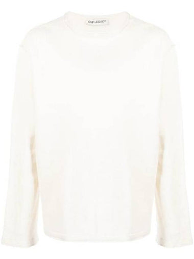 Crew Neck Long Sleeve Knit Top White - OUR LEGACY - BALAAN 1