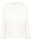 Crew Neck Long Sleeve Knit Top White - OUR LEGACY - BALAAN 1