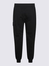 Diagonal Raised Fleece Track Pants Black - CP COMPANY - BALAAN 3