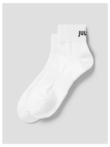 Logo Cotton Short Socks White Domestic Product GM0024070544178 - JUUN.J - BALAAN 1