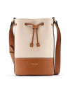 Drawstring Mini Canvas Bucket Bag Natural - BURBERRY - BALAAN 2