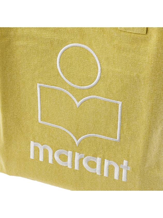 Yenky Embroidered Logo Large Shopper Tote Bag Yellow - ISABEL MARANT - BALAAN 7