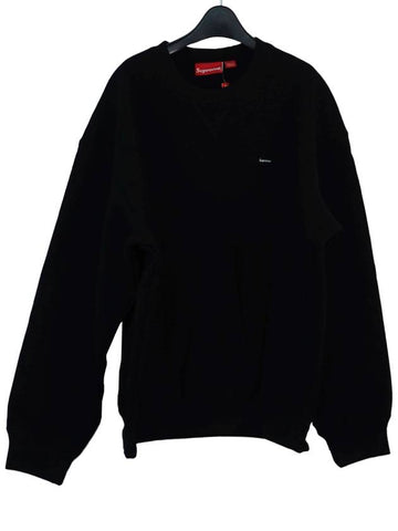 Italian origin small box crew neck sweatshirt black FW23SW22 - SUPREME - BALAAN 1