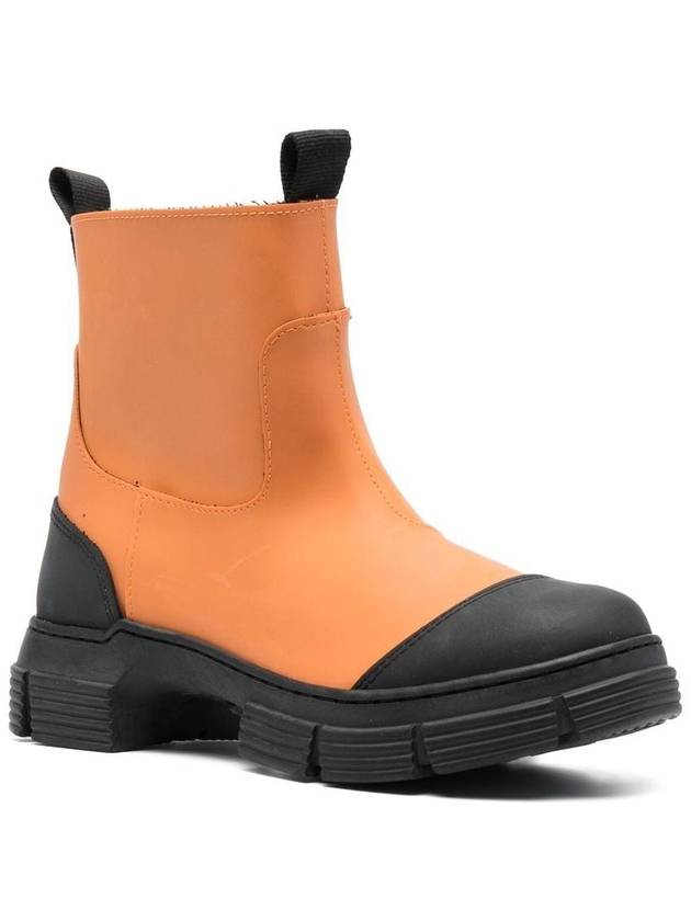 Short Rain Boots Women's Orange - GANNI - BALAAN 5