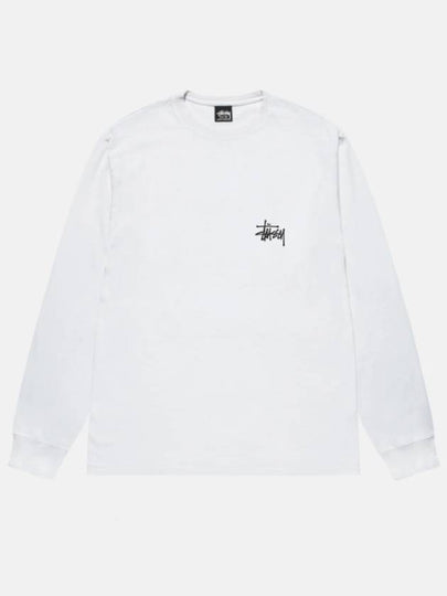 Basic long sleeve t shirt 2024 24F1995000 white - STUSSY - BALAAN 2