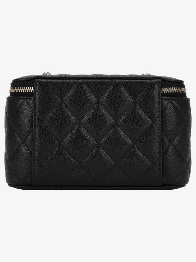 Classic Caviar Vanity Cross Bag Gold Plated Black - CHANEL - BALAAN 3