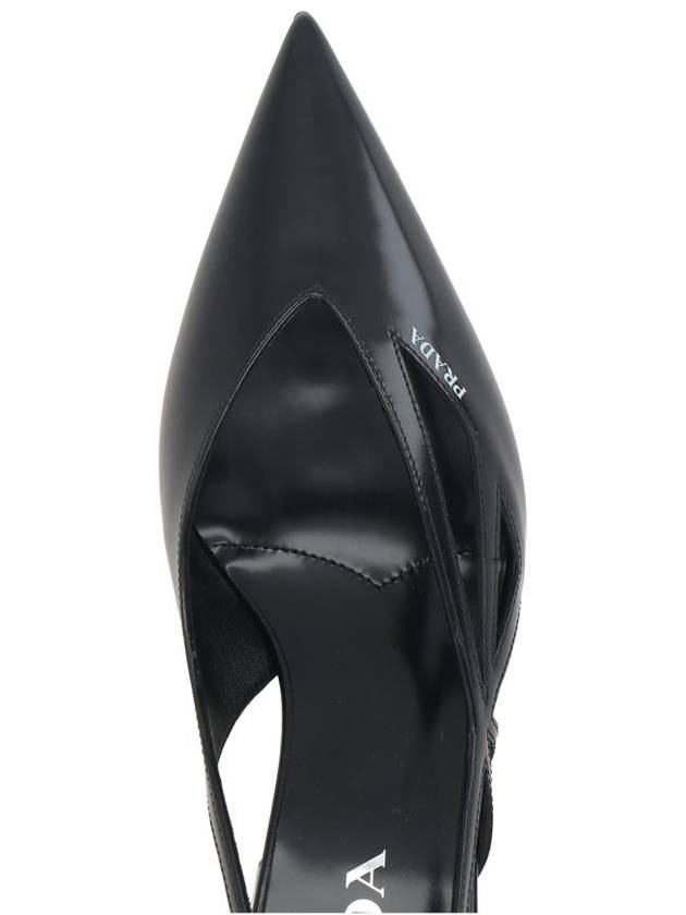 Debossed Logo 55mm Pump Heel Black - PRADA - BALAAN 5