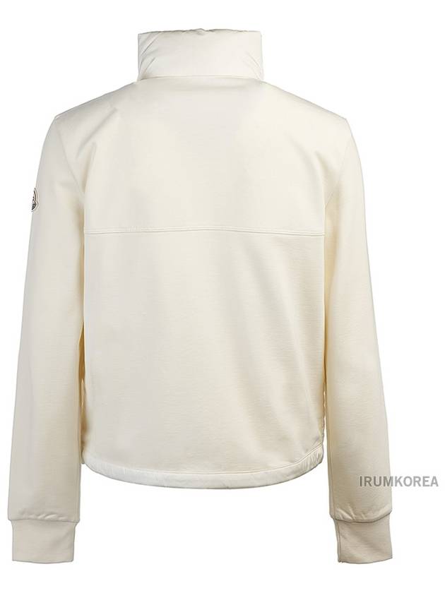 Women's Padding Zip-Up Sweatshirt White - MONCLER - BALAAN 4